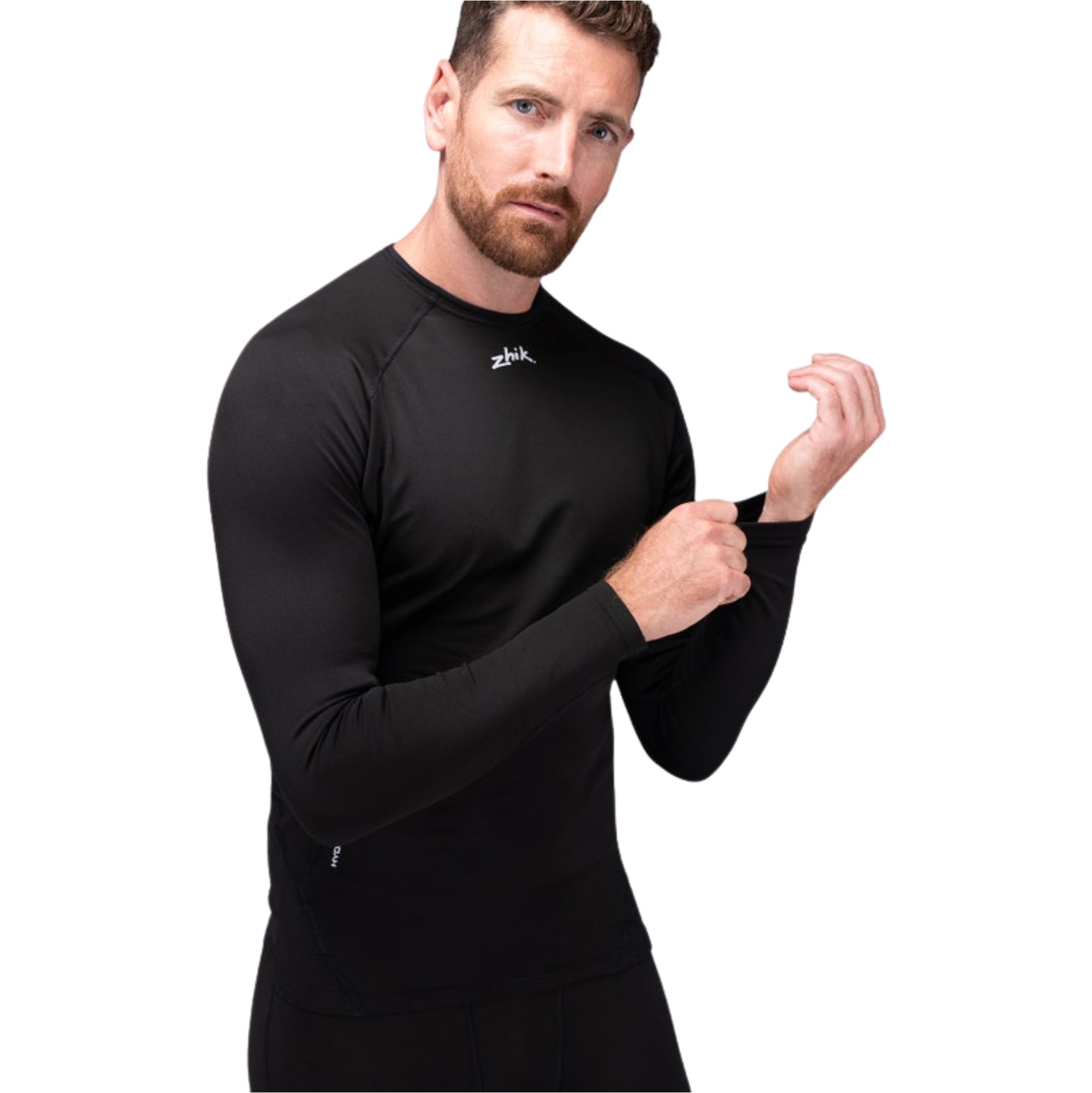2026 Zhik Mens Hydrophobic Fleece Top DTP-420-M-BLK - Black
